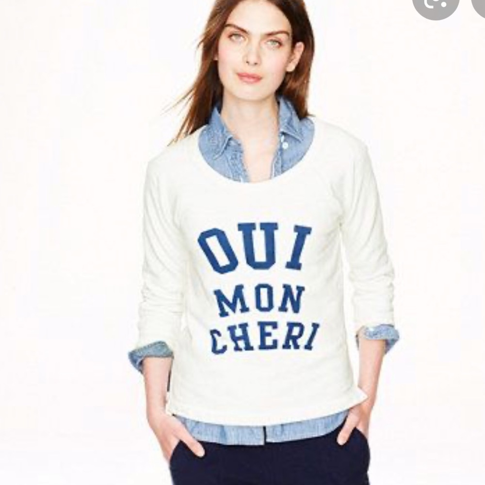 J crew lightweight sweatshirt